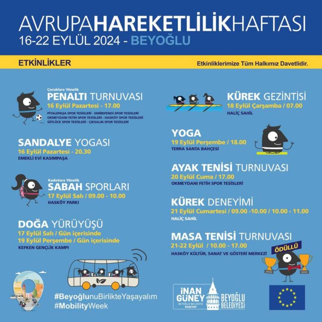 Beyoğlu'nda Avrupa Hareketlilik Haftası Başlıyor!